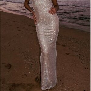 Meshki Jasmyn Hot Fix Maxi Dress